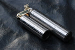 Wind proof trench lighter fluid filled damasteel damascus lighter