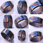 Grayson Limited Series 10mm black titanium and black diamond timascus ring